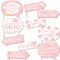 Big Dot of Happiness Funny Pink Graduation Photo Booth Props Kit, Rose Gold-Themed Decorations for Grad Party Supplies - 10 Count Selfie Prop Sticks